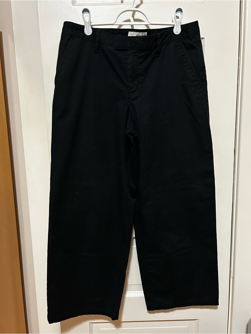 Vans Black Straight Leg Pants, Juniors Size 9